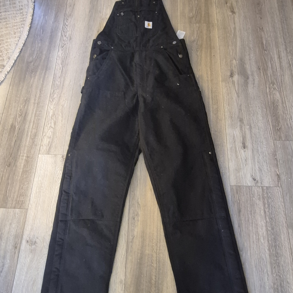 Carhartt Black Duck Canvas Bib Overalls